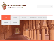 Tablet Screenshot of globalleadershipcollege.com